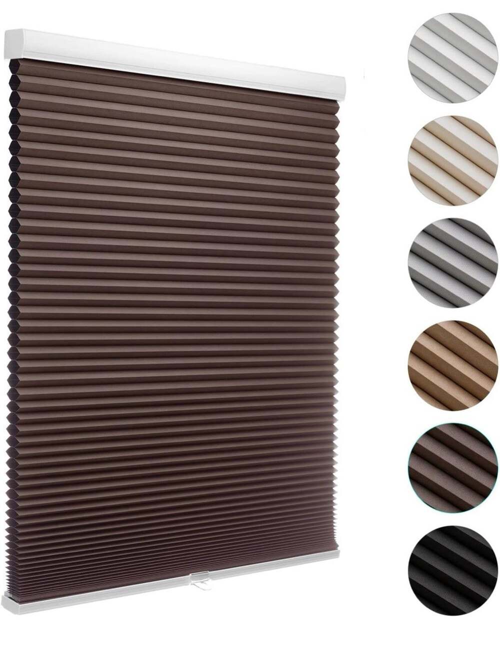 MYshade 1.5-Inch Cellular Cordless Blackout Shades - Taupe - 40 W x 72 H